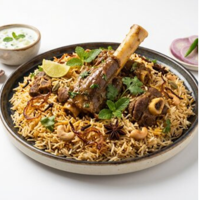 খাসির কোরমা পোলাও